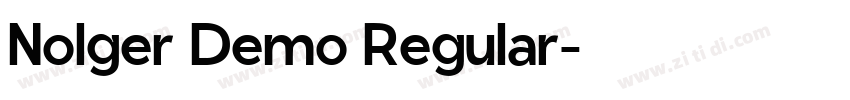 Nolger Demo Regular字体转换